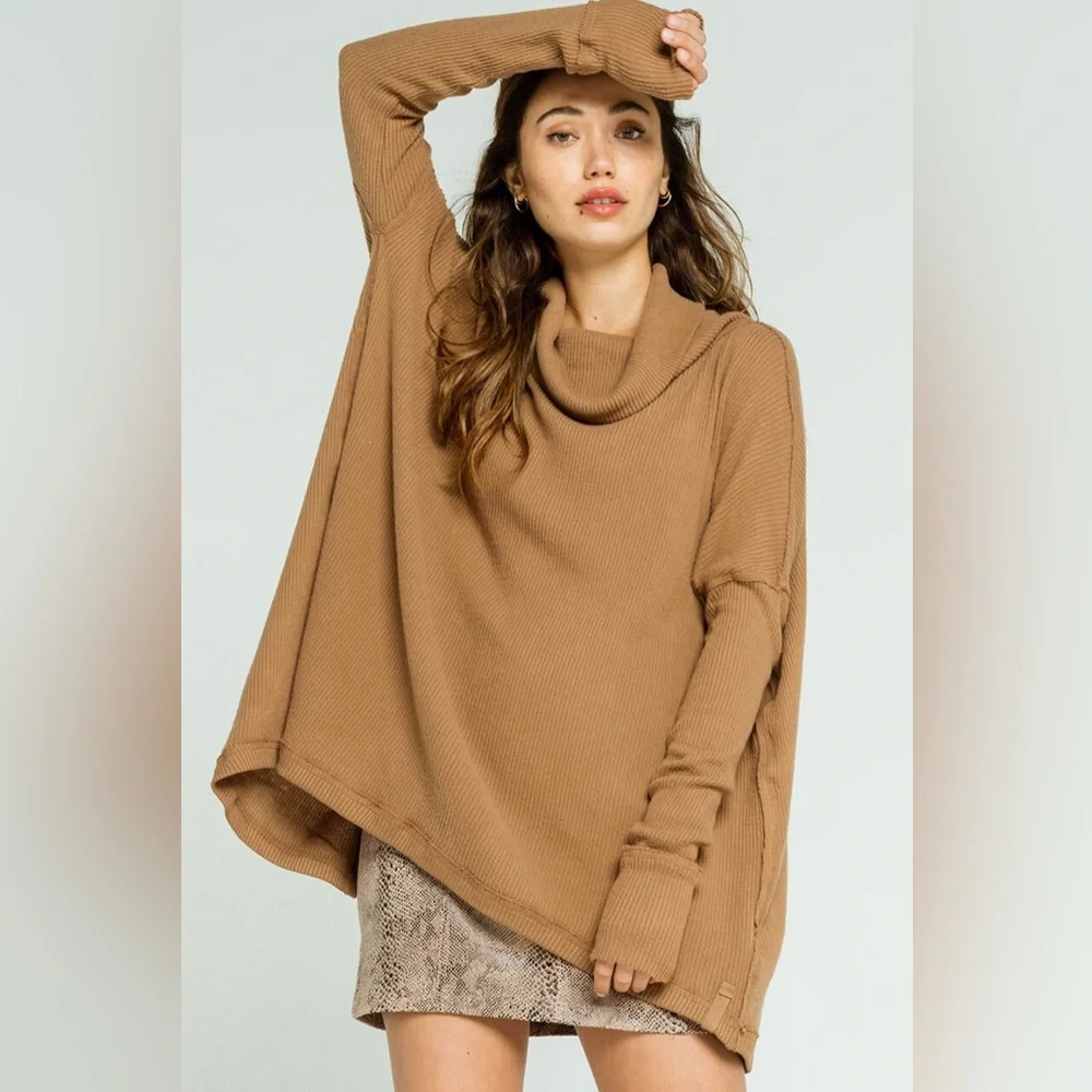 NWT Free People Juicy Long Sleeve Knit Thermal
